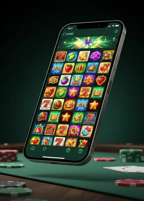 Trip Casino homepage showcasing welcome bonus, game selection, and mobile compatibility for players